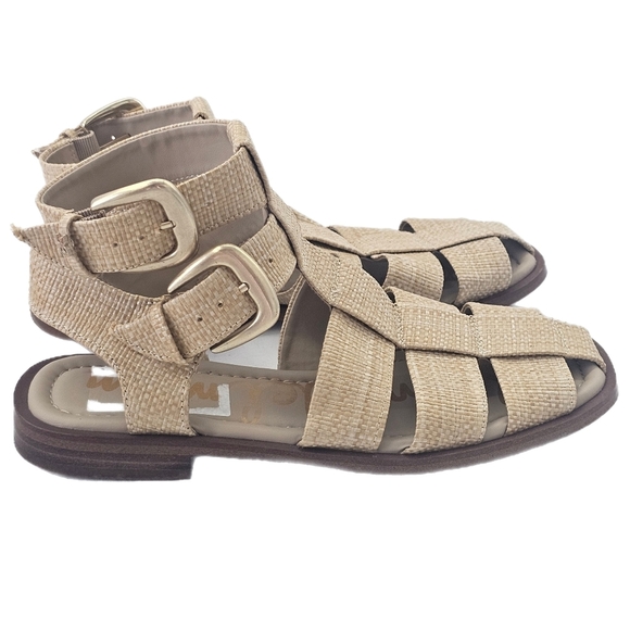 Sam Edelman Dawn Fisherman Sandal Women’s Size 7.5 Bleached Beechwood - Picture 3 of 9